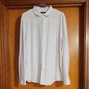 Alfani Men's Classic White Button-Down Shirt